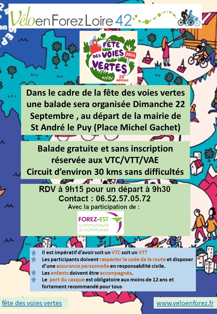 Fête des voies vertes en Forez